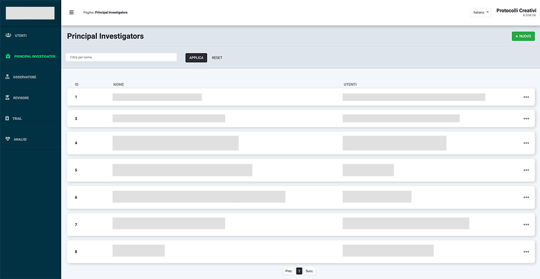 Software trial clinici