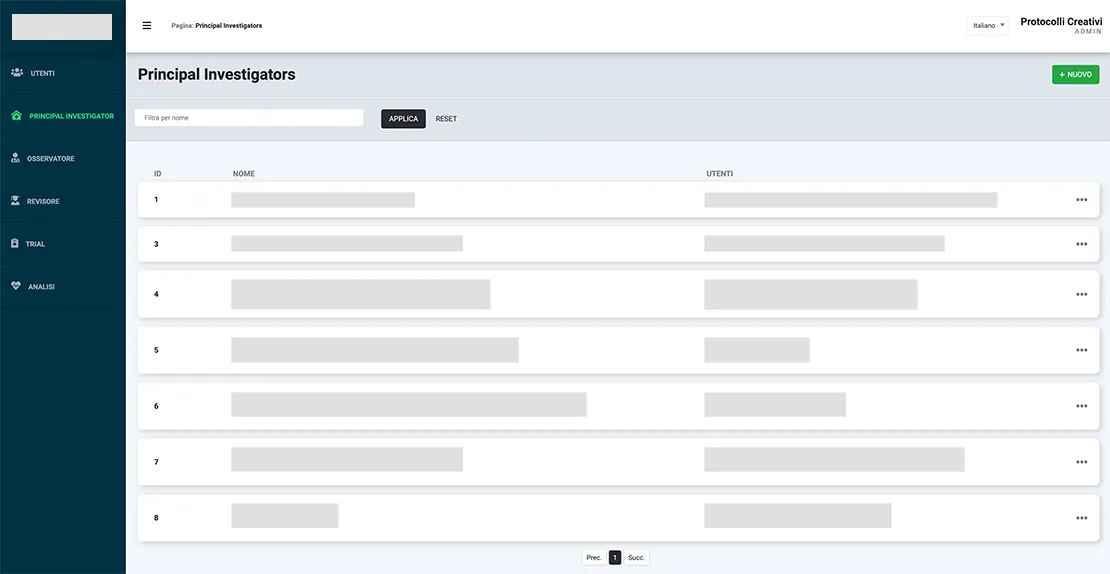 Software trial clinici